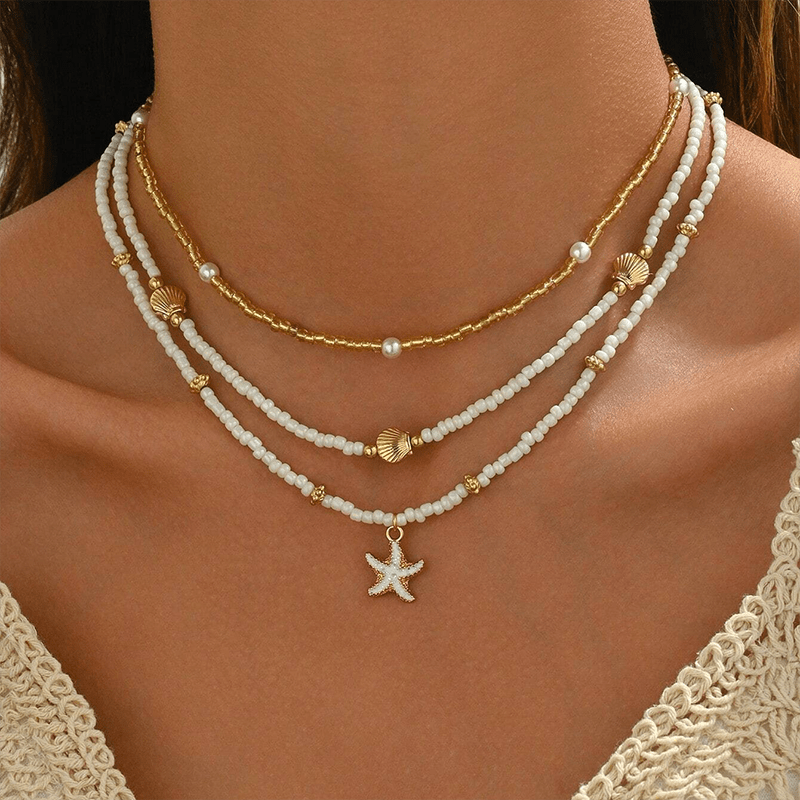 Marina Starfish Layered Necklace