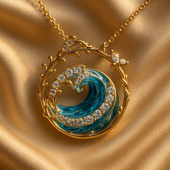 Aqua - Elegant Necklace of Sea Oaths