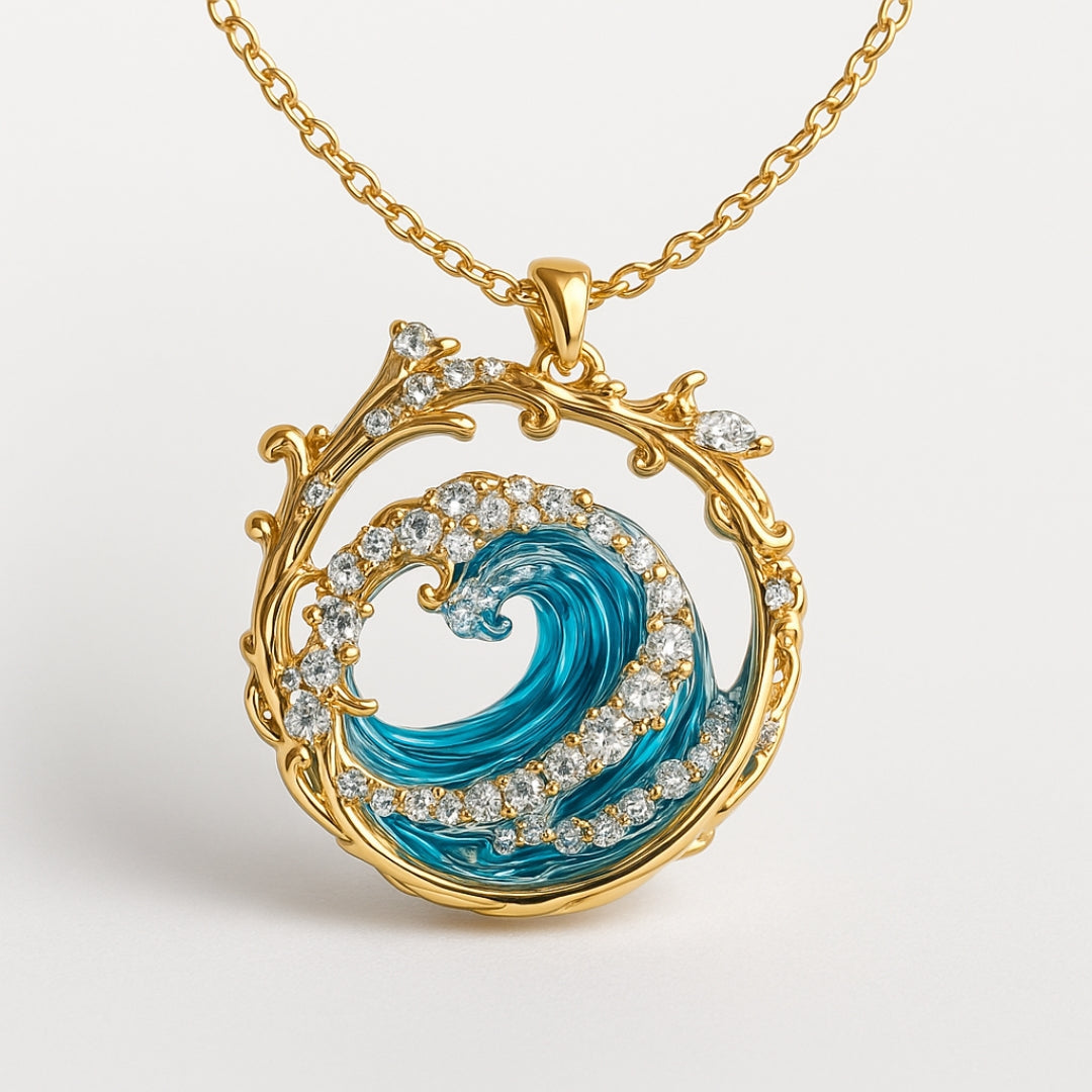 Aqua - Elegant Necklace of Sea Oaths