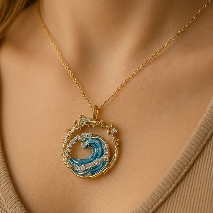 Aqua - Elegant Necklace of Sea Oaths