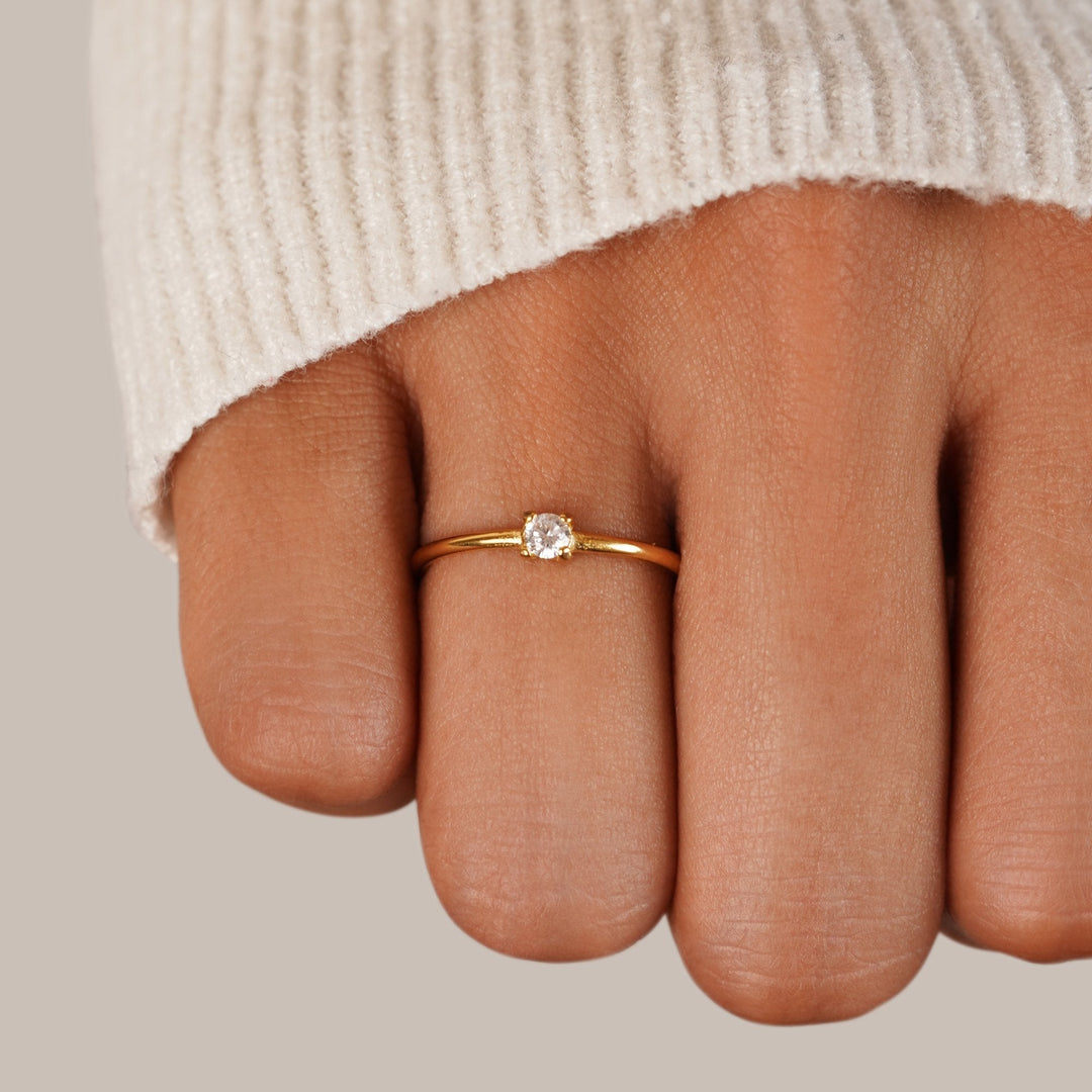 Rings with birthstone