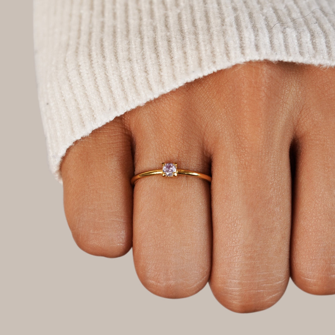 Rings with birthstone