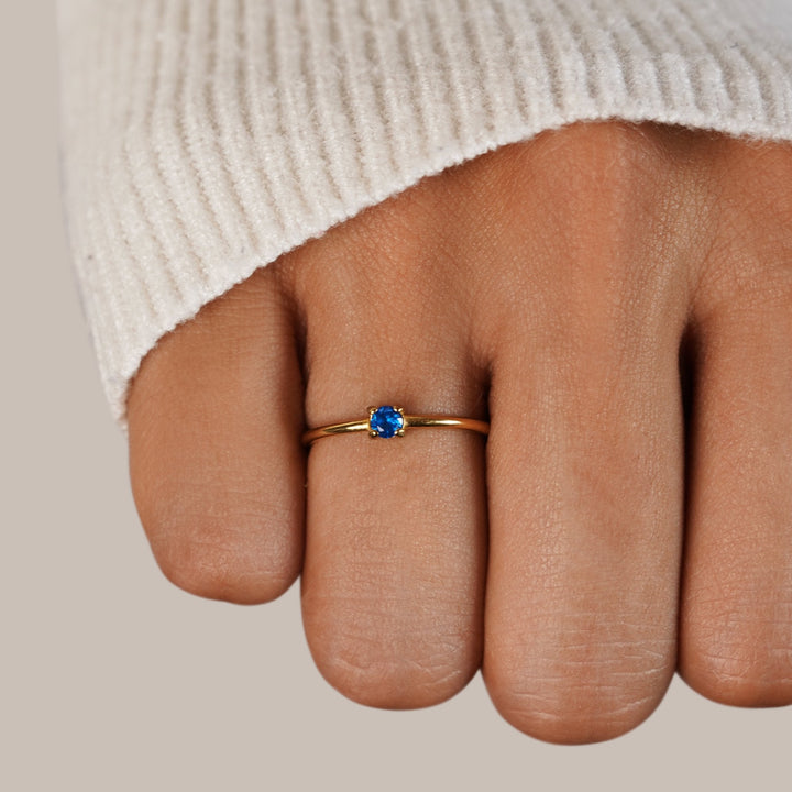 Rings with birthstone