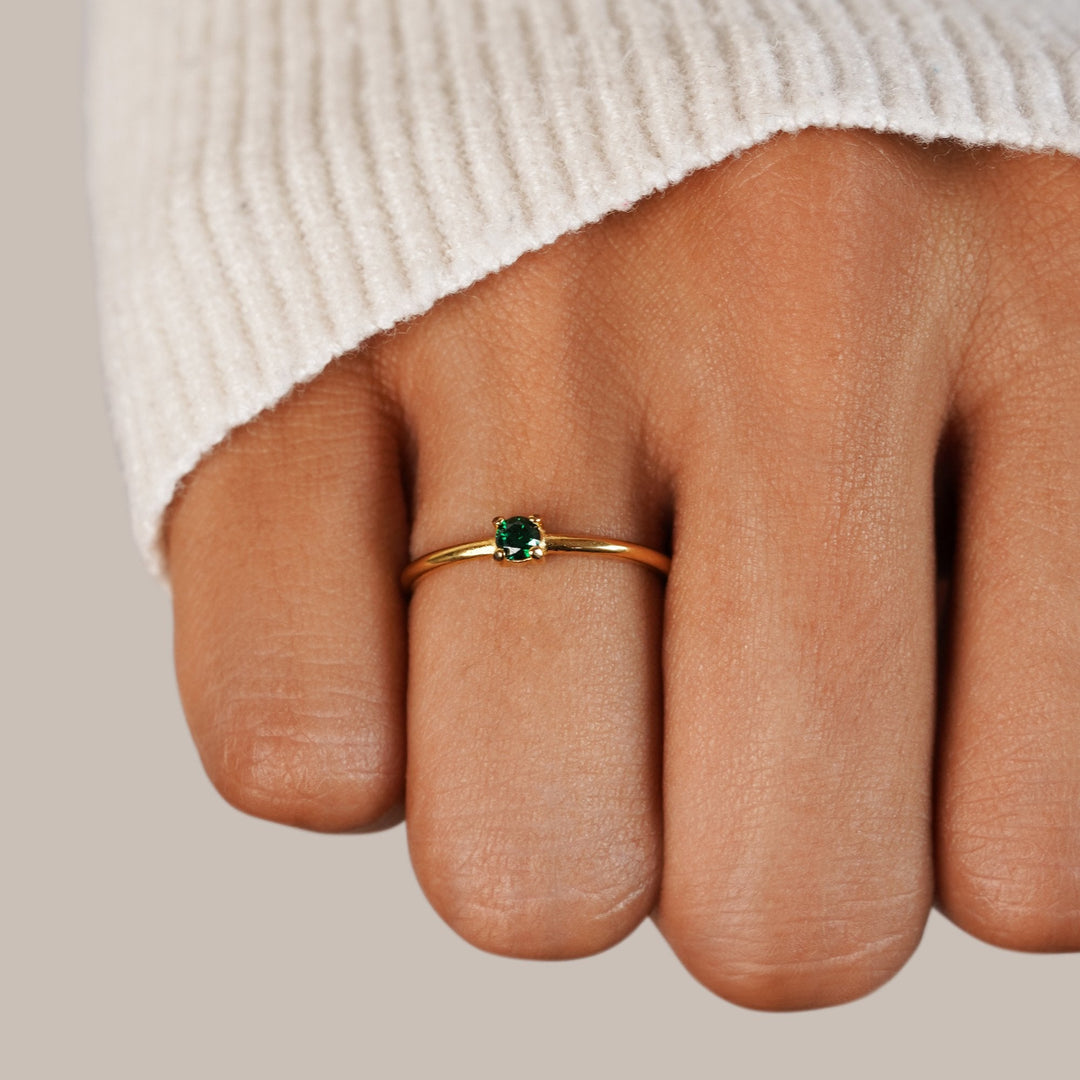 Rings with birthstone
