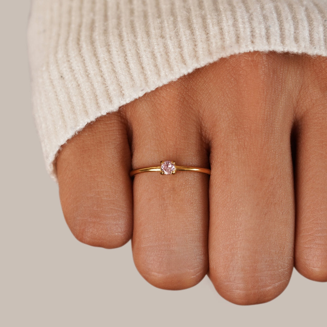 Rings with birthstone