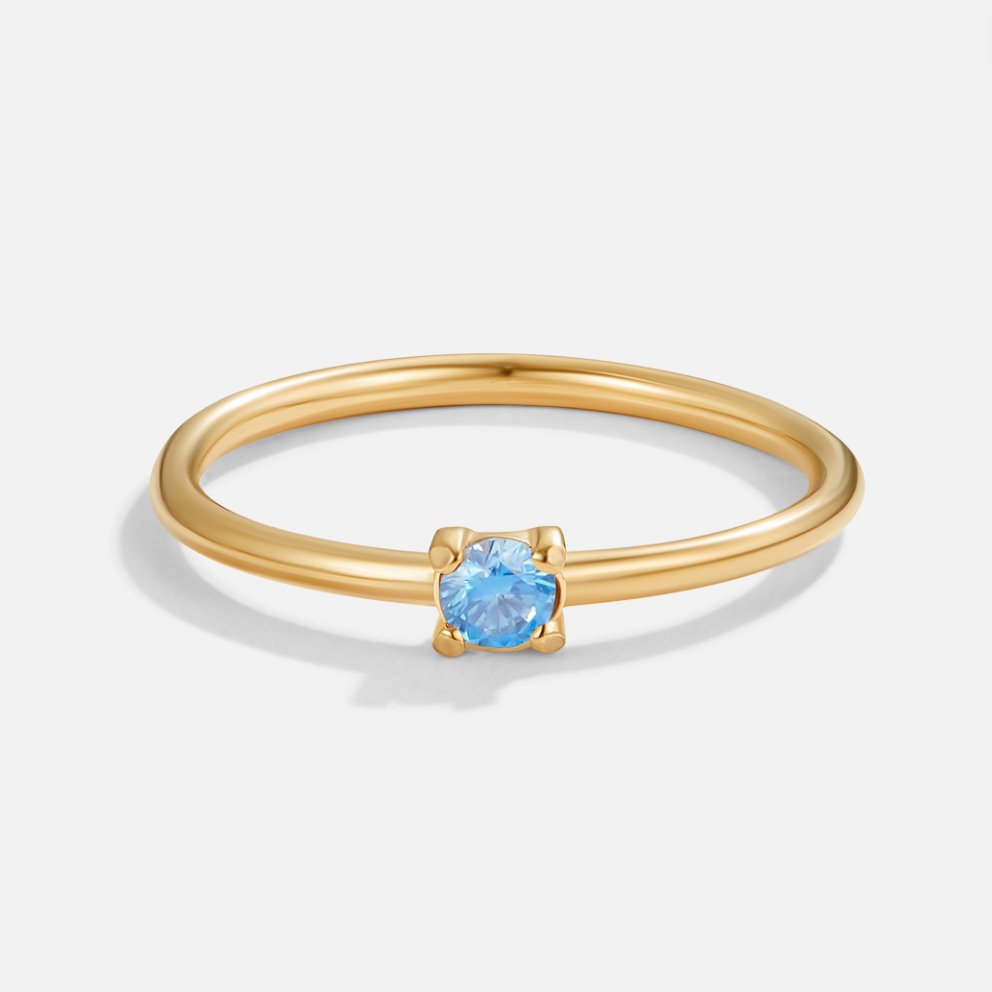 Rings with birthstone