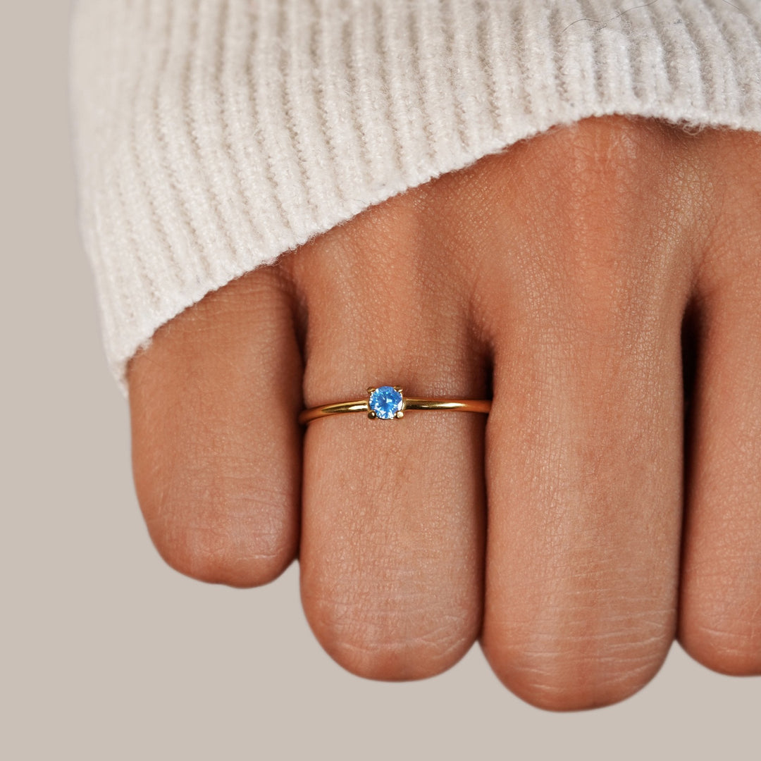 Rings with birthstone
