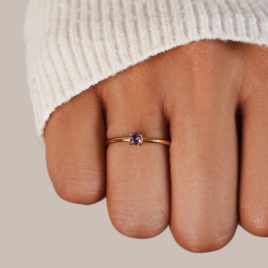 Rings with birthstone