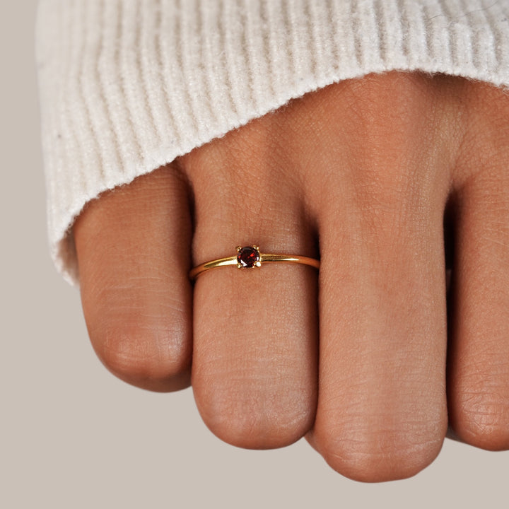 Rings with birthstone