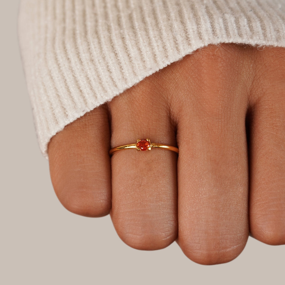 Rings with birthstone