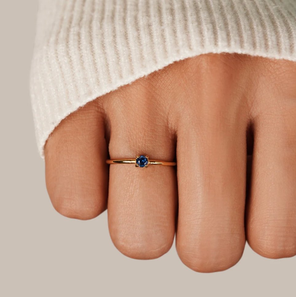 Rings with birthstone