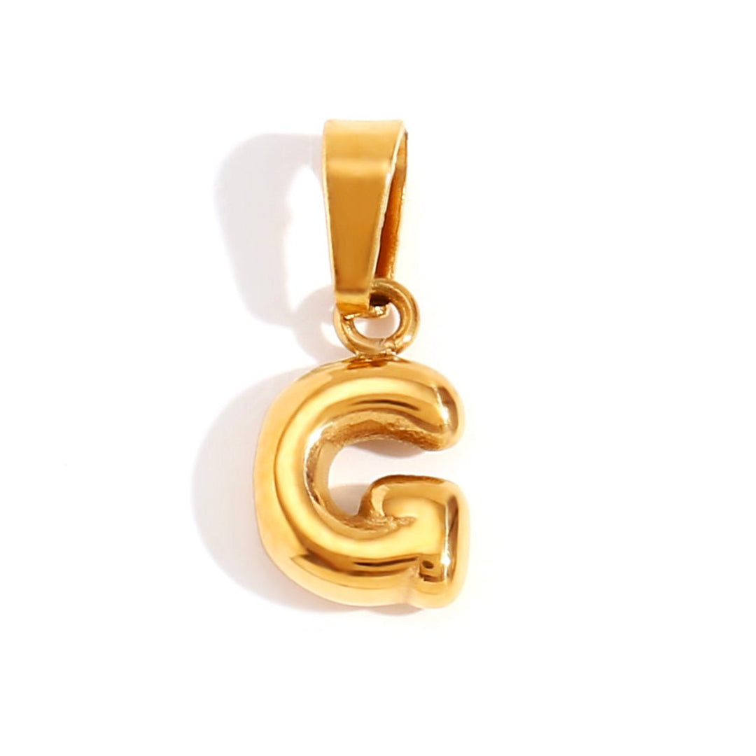 Bubble Chic Letter Necklace