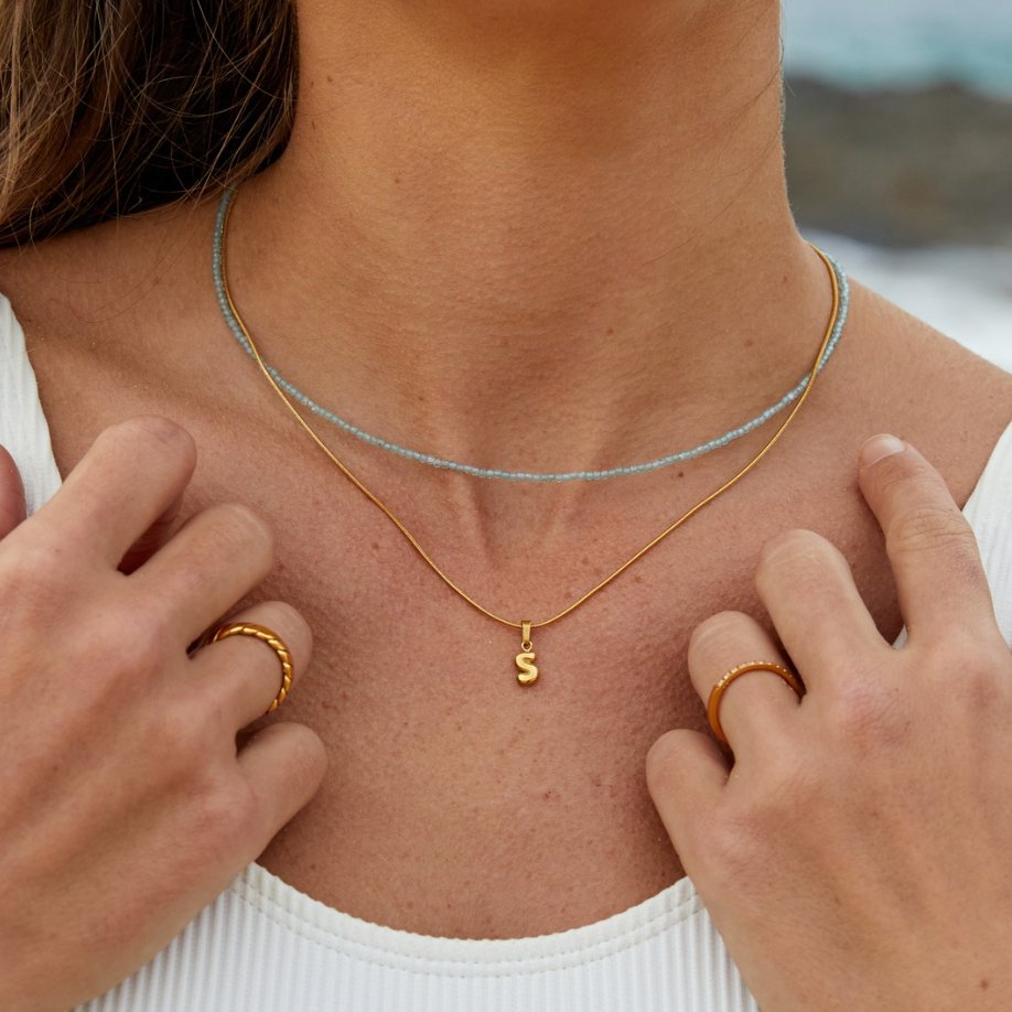 Bubble Chic Letter Necklace