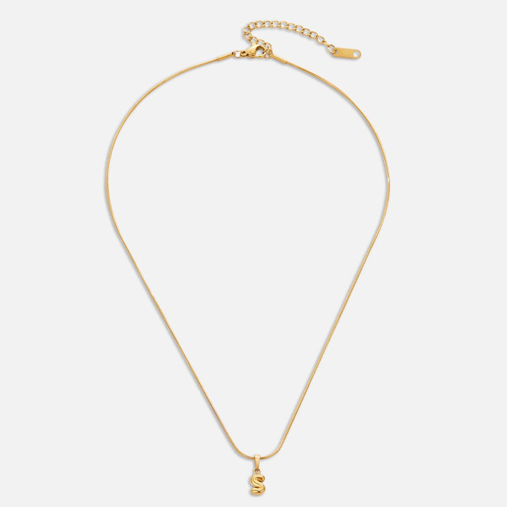 Bubble Chic Letter Necklace