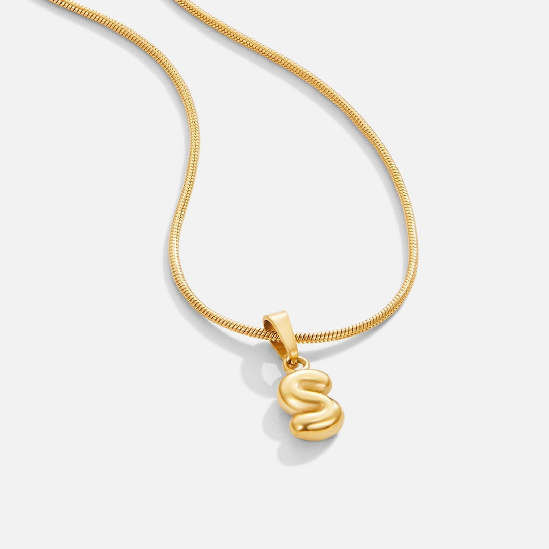 Bubble Chic Letter Necklace