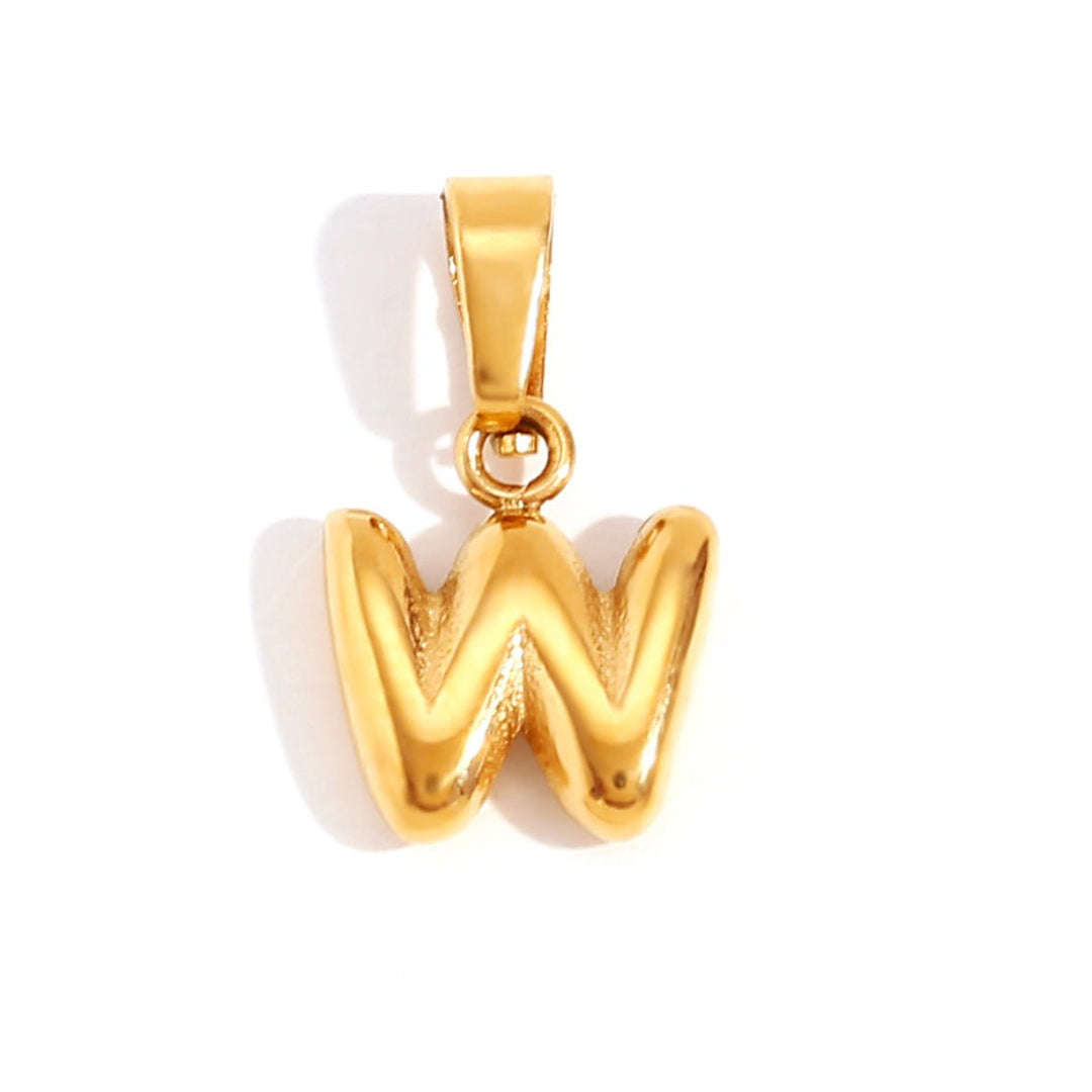 Bubble Chic Letter Necklace