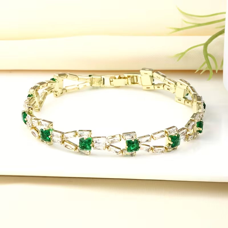 Verde Link Tennis Bracelet