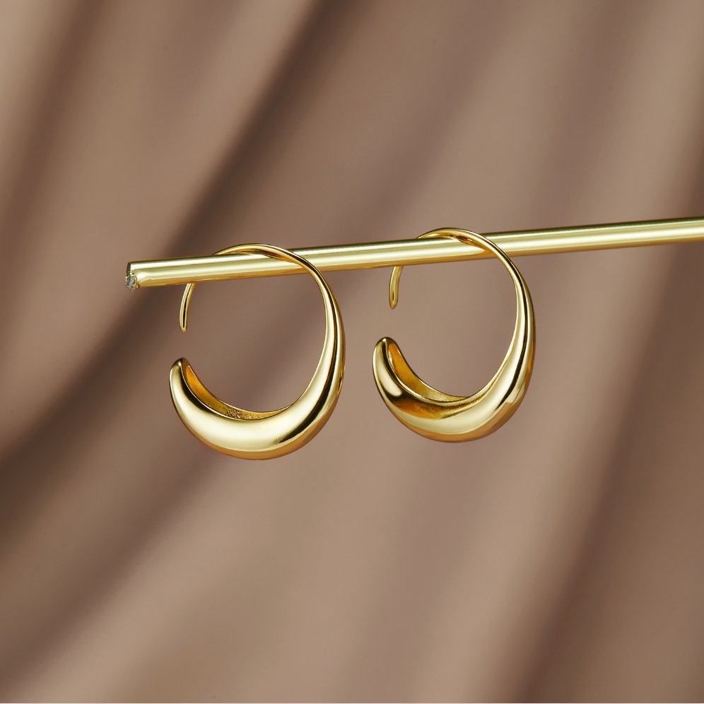 China - Dangling Hoop Earrings