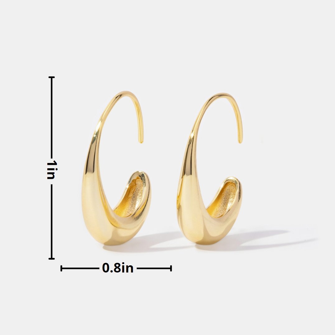 China - Dangling Hoop Earrings