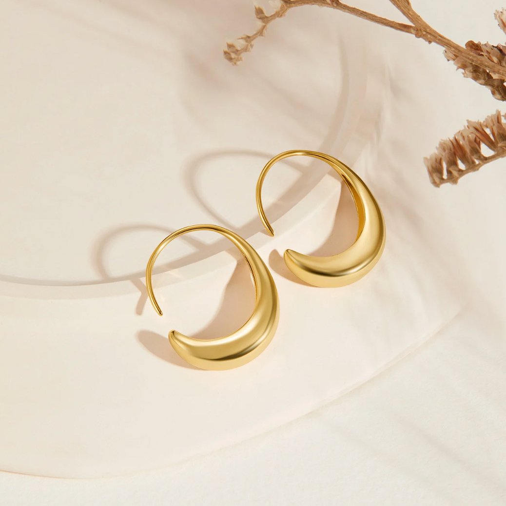 China - Dangle Hoop Earrings
