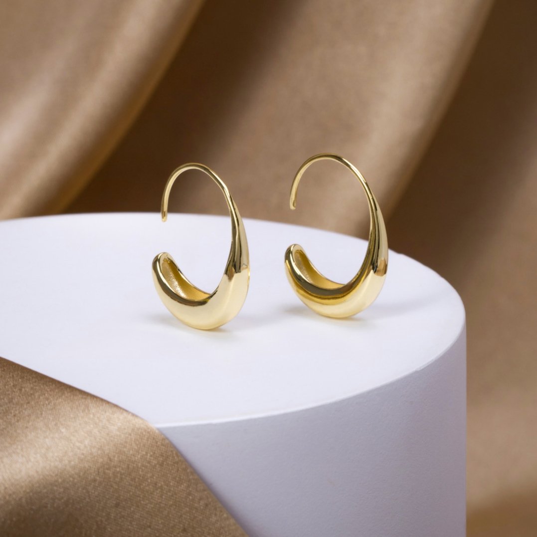 China - Dangling Hoop Earrings