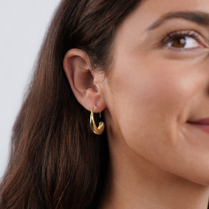 China - Dangling Hoop Earrings