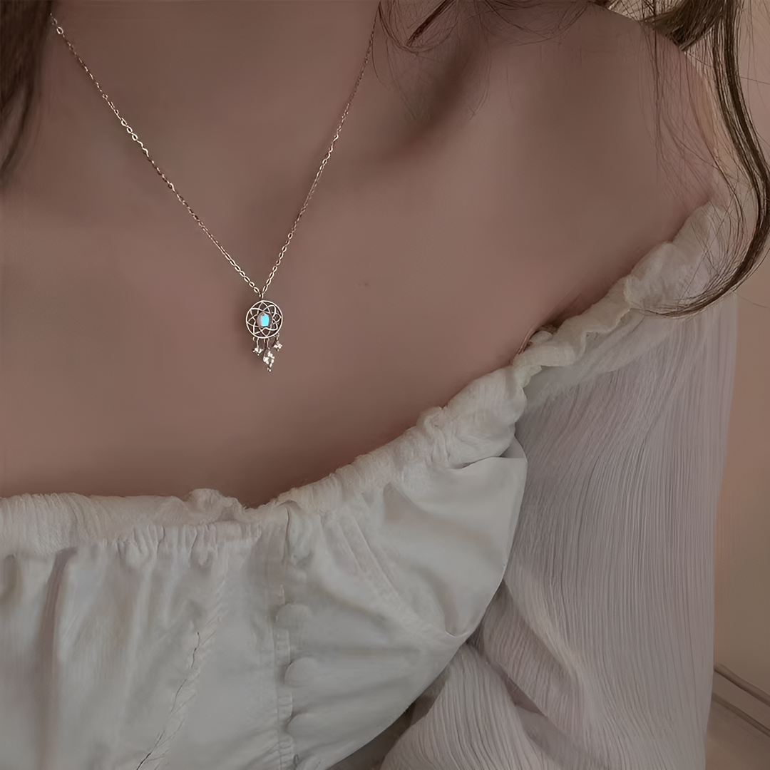 Moonstone Pendant - Dreamcatcher