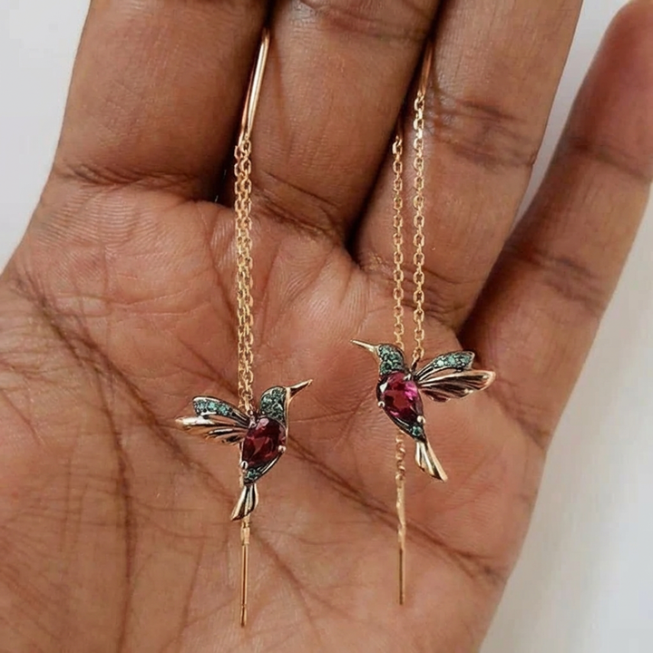 Hummingbird-Shaped Earrings