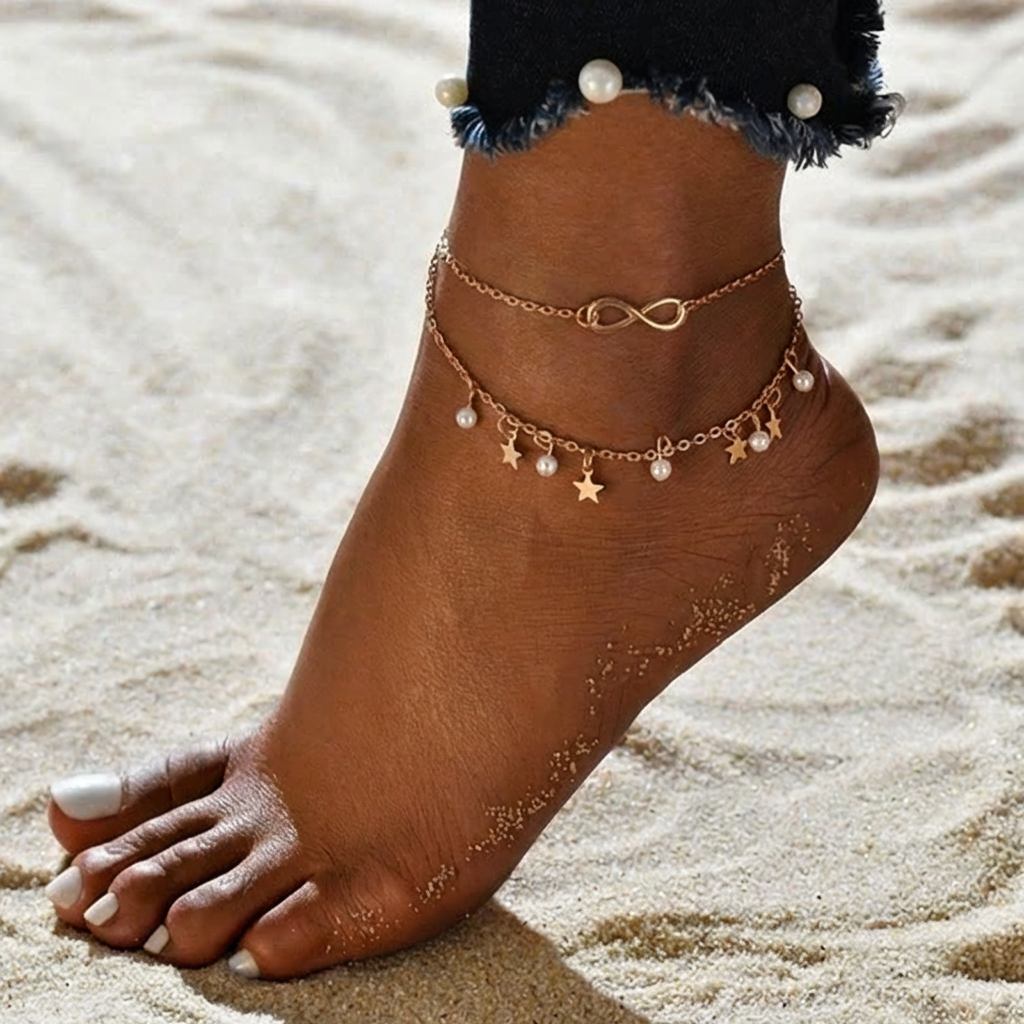 Infinite Anklet + Pearls and Stars