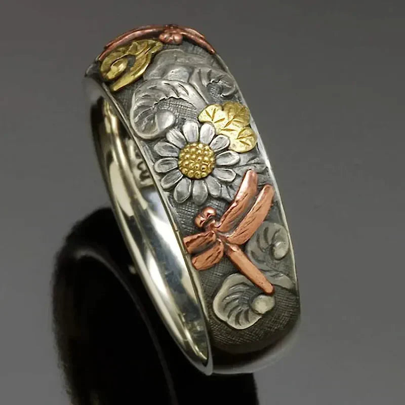 Vintage Natura Silver Ring