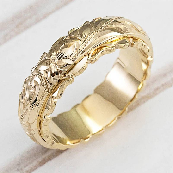 Floral Silver Ring