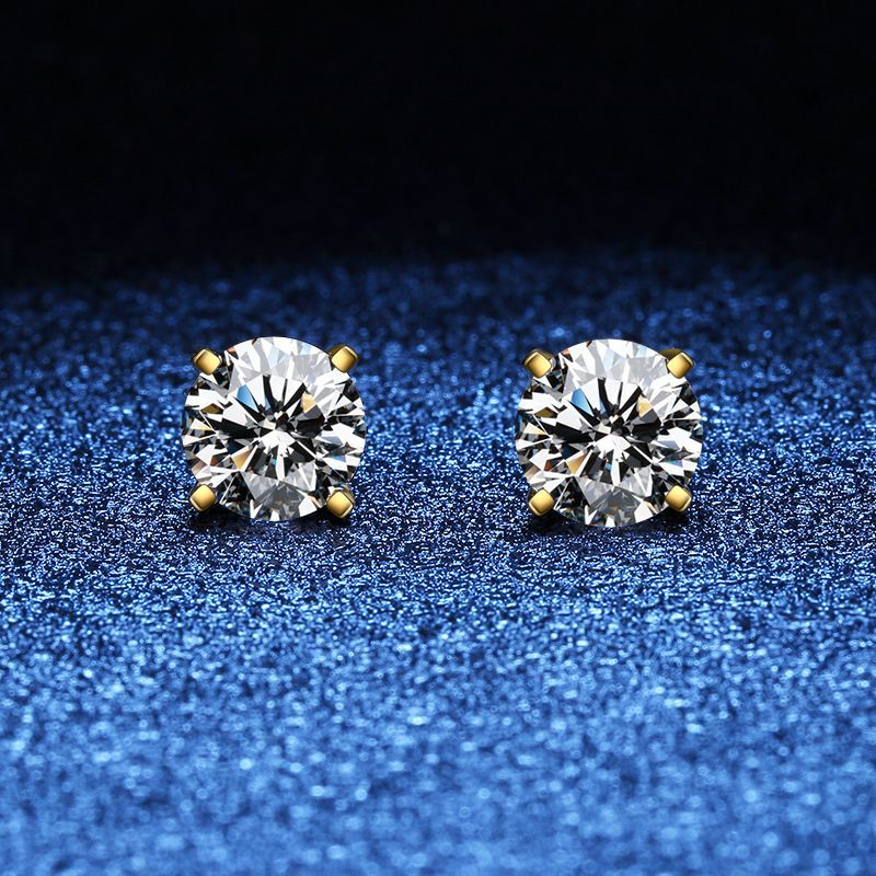 Elegant silver earrings with subtle zirconia details