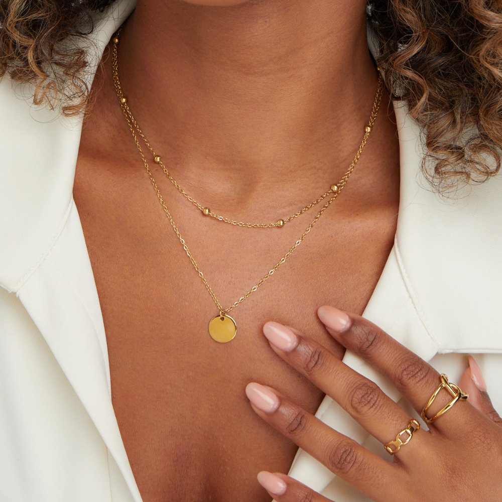 Layered Stainless Steel Necklace