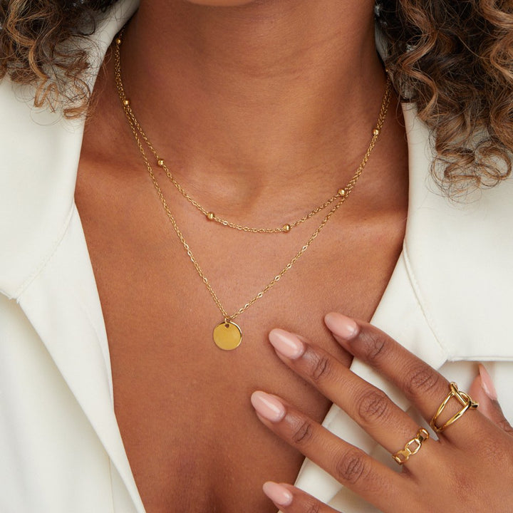 Layered Stainless Steel Necklace