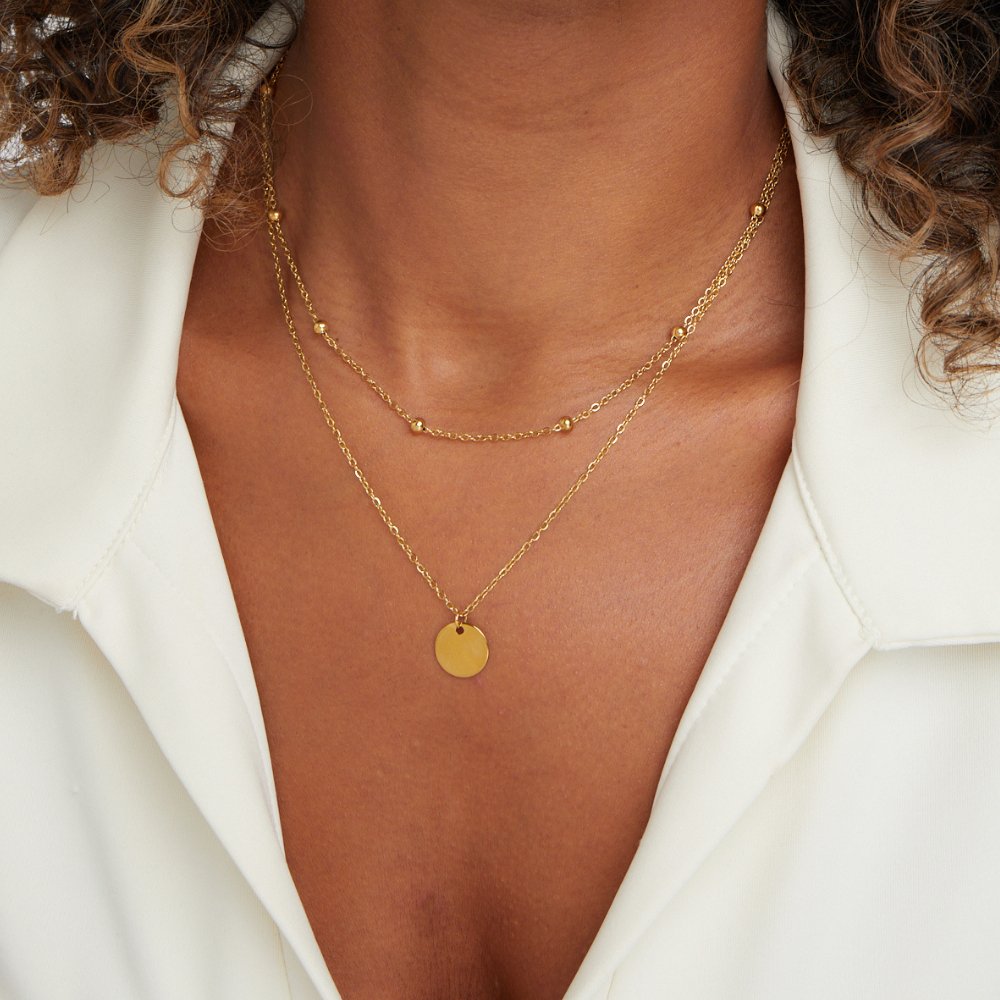Layered Stainless Steel Necklace