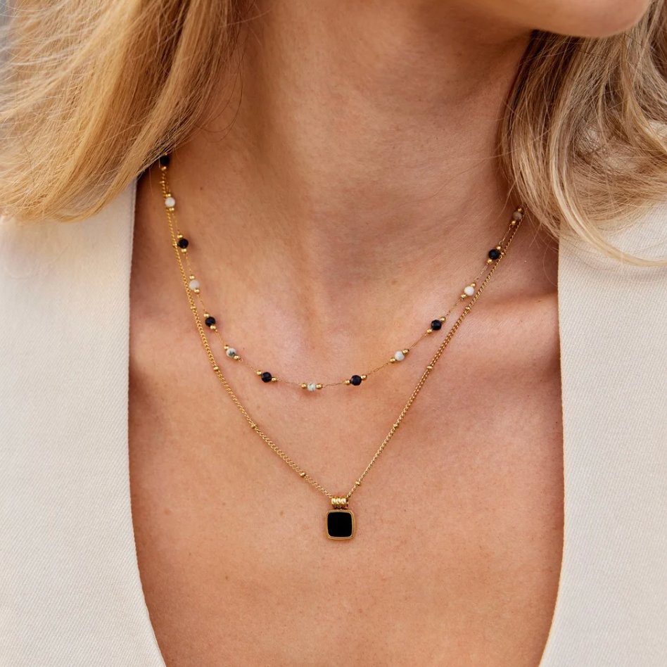 Elegant Double Row Necklace