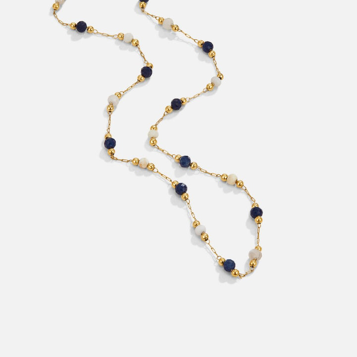 Low Necklace with Stones