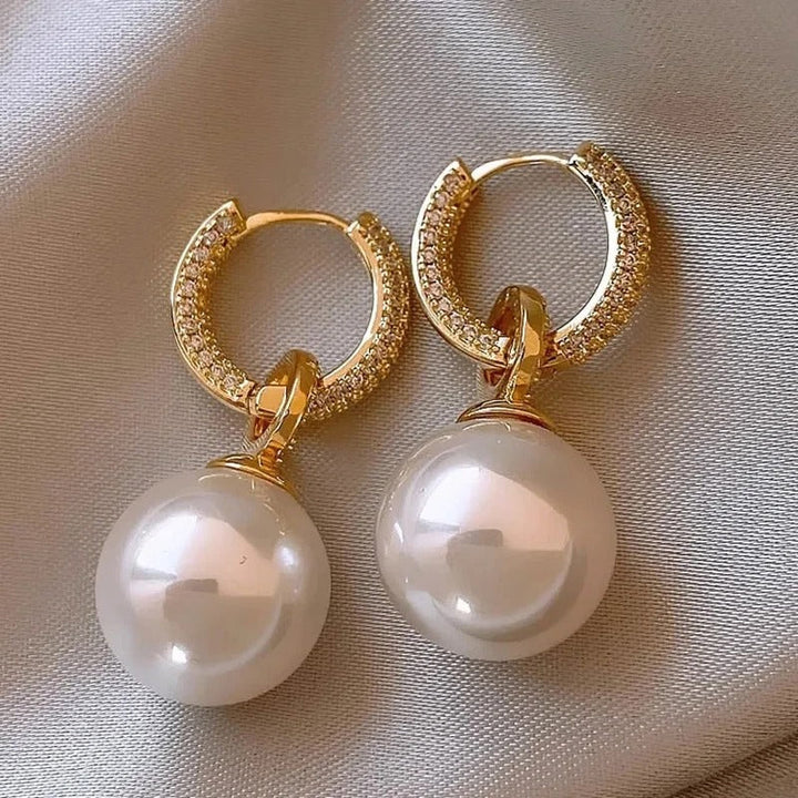 Elegant Earrings with Pearls
