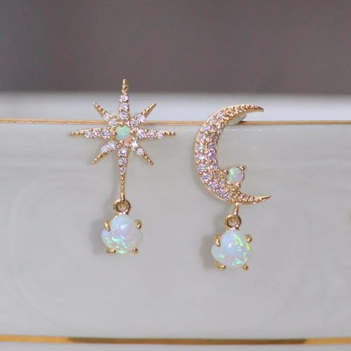 Classic Pearl Star Earrings
