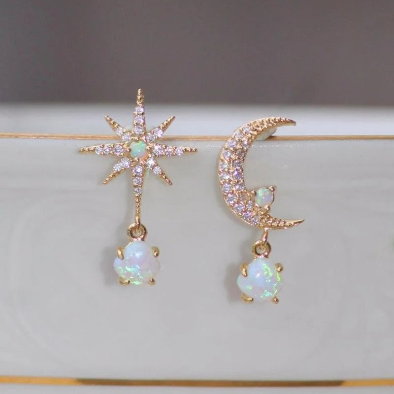 Classic Pearl Star Earrings