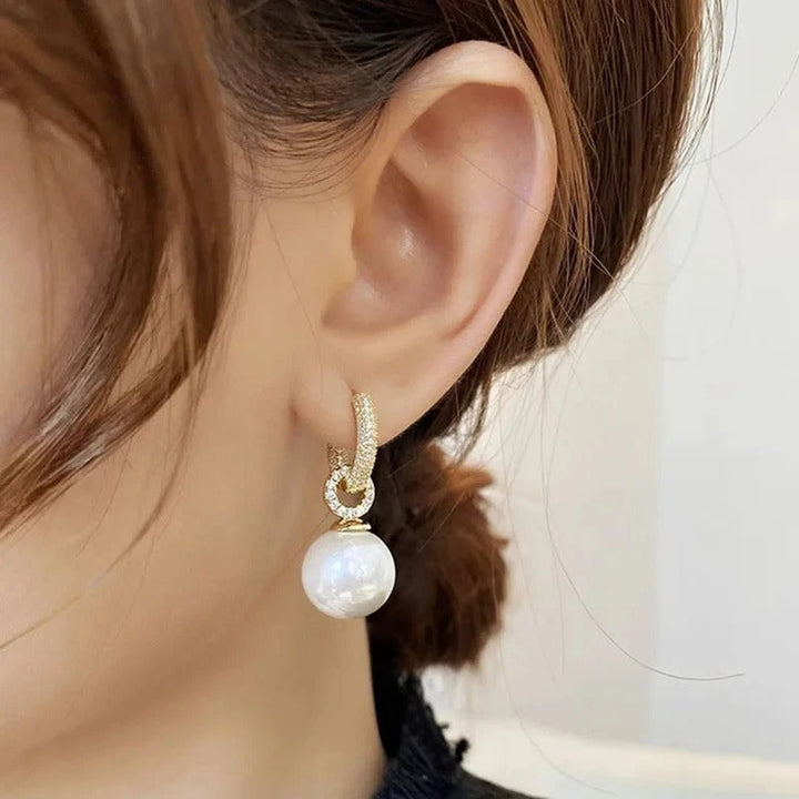 Elegant Earrings with Pearls