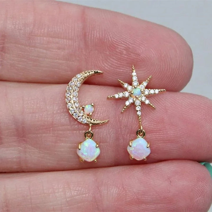 Classic Pearl Star Earrings
