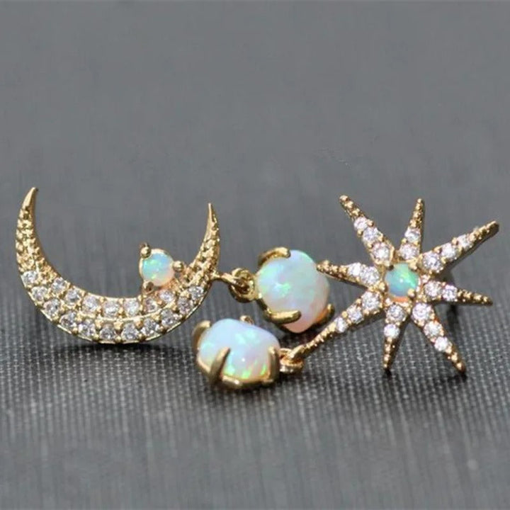 Classic Pearl Star Earrings