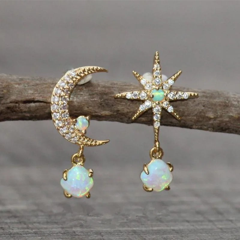 Classic Pearl Star Earrings