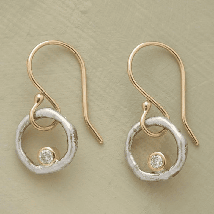 Retro Gold and Silver Earrings