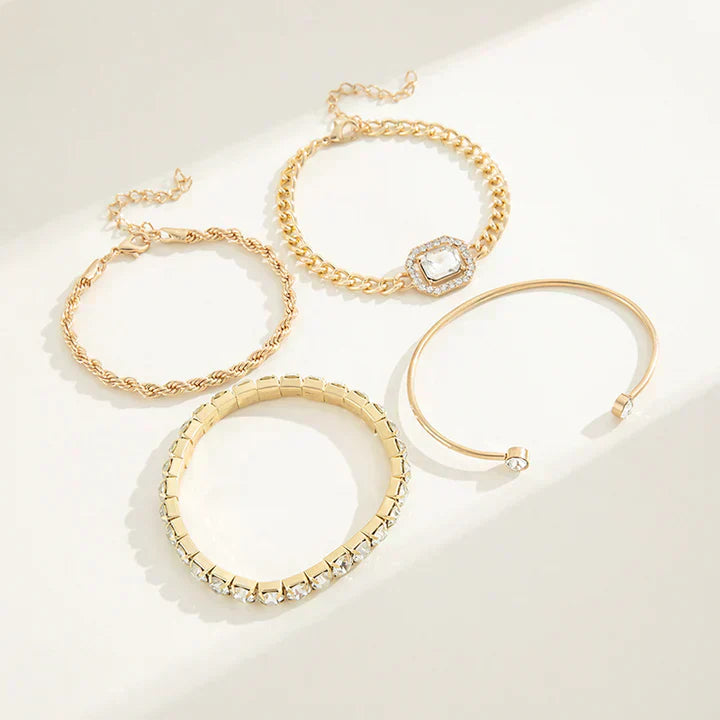 Isabella Bracelet Set | Gold