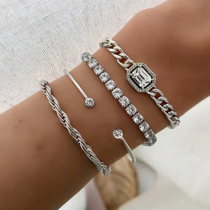 Isabella Bracelet Set | Gold